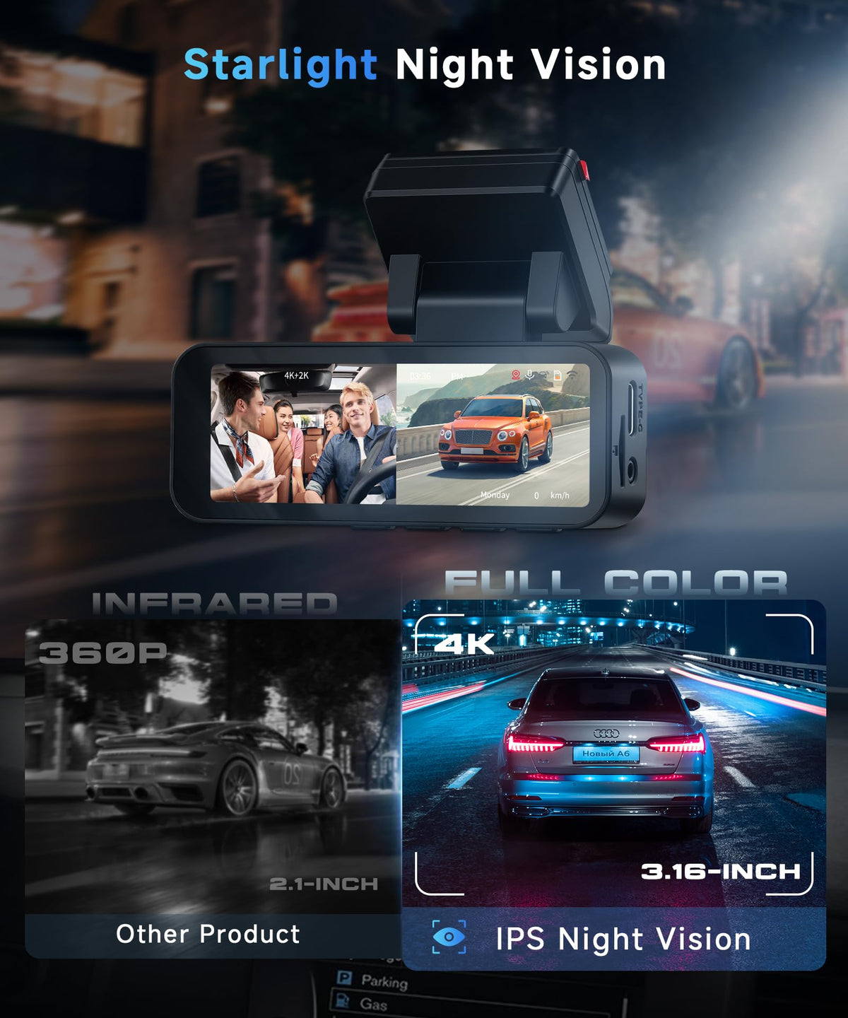 Orderich ADAS with BSD and LCA alerts for safer lane changes
