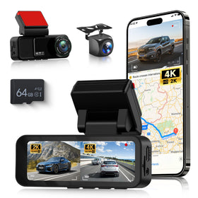 Orderich front 4K dash cam captures sharp road details for clear evidence