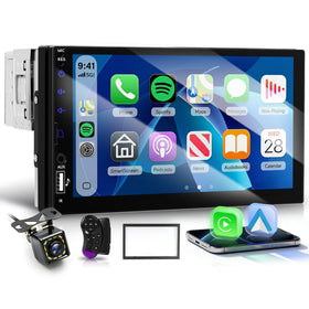 Orderich front panel display showing home screen and large touchscreen benefit