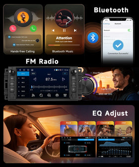 Orderich Bluetooth and FM radio on Jeep Wrangler JK stereo for hands-free calls and music