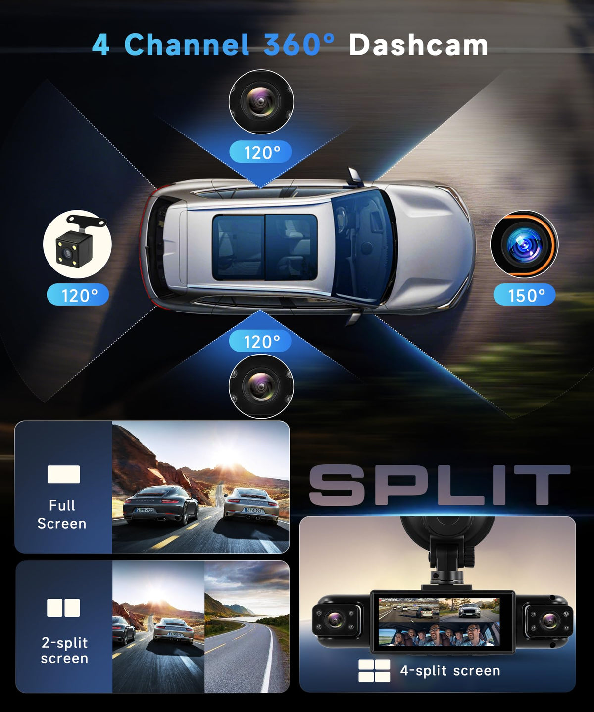 Orderich rear camera attached to trunk delivering backup visibility benefit