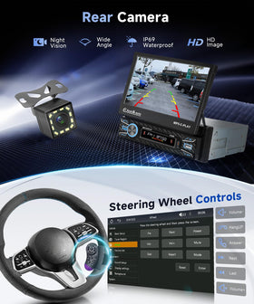 Orderich 12-LED rearview camera aiding safe reversing and parking