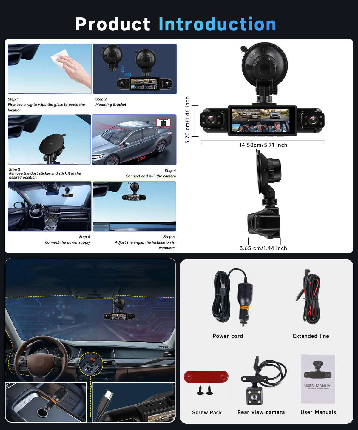 Orderich reverse assist view with guidelines aiding safe parking maneuvers benefit