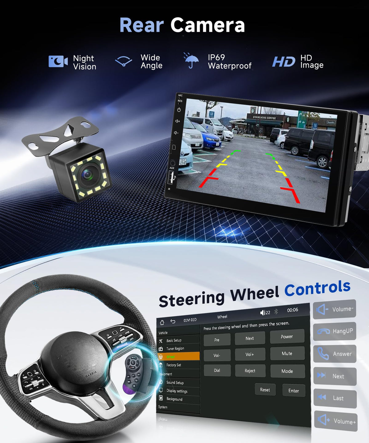 Orderich steering wheel control demo showing hands-free operation benefit
