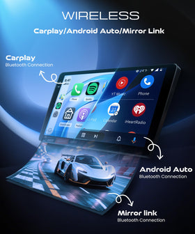 Orderich wireless CarPlay and Android Auto for hands-free use.