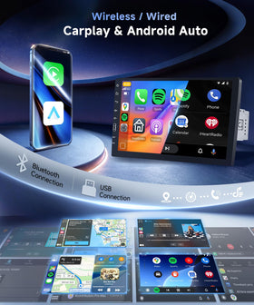 Orderich wireless CarPlay and Android Auto enable hands-free calls and seamless app access.