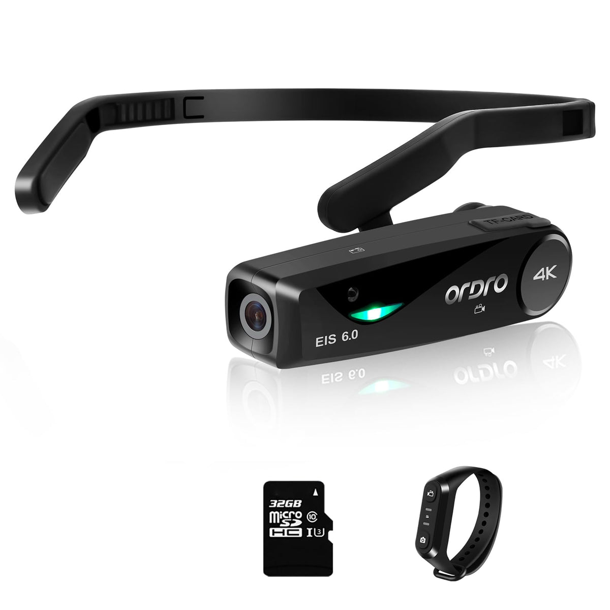 ORDRO EP6 Plus wearable 4K camera capturing hands-free moments on the go.