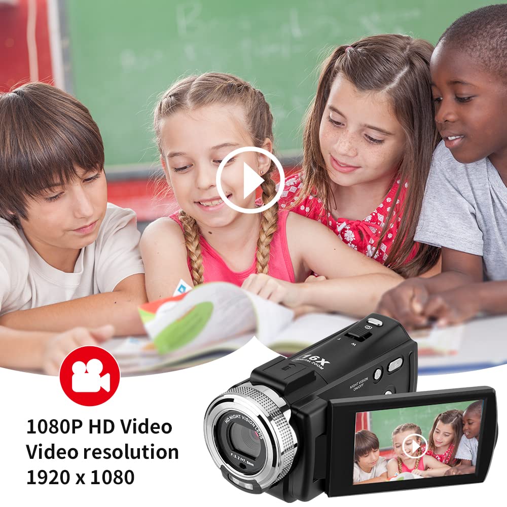 ORDRO HDV-V12 includes a 16GB memory card for immediate recording.