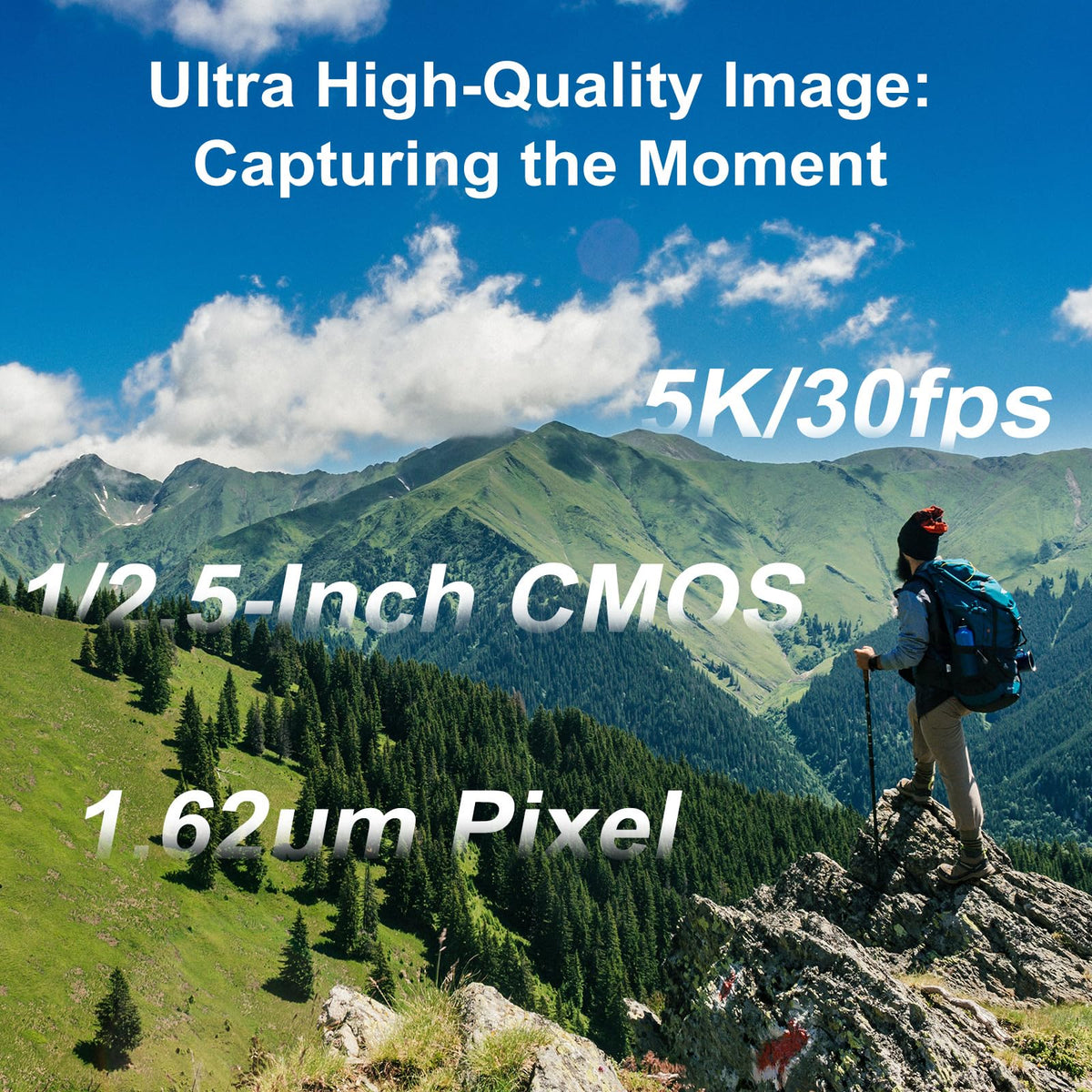 ORDRO M3 flip-screen for easy portrait or landscape framing