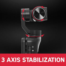 ORDRO M5 3-axis gimbal stabilizes footage during movements.