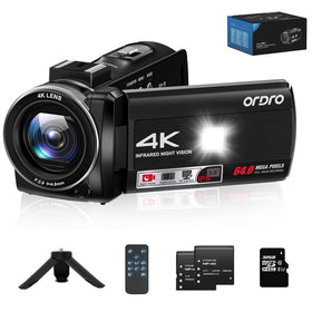 ORDRO Z36 4K camcorder front view for travel filming