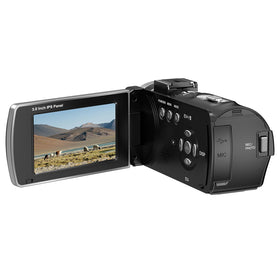 ORDRO Z36 dual batteries and remote for extended runtime and remote capture
