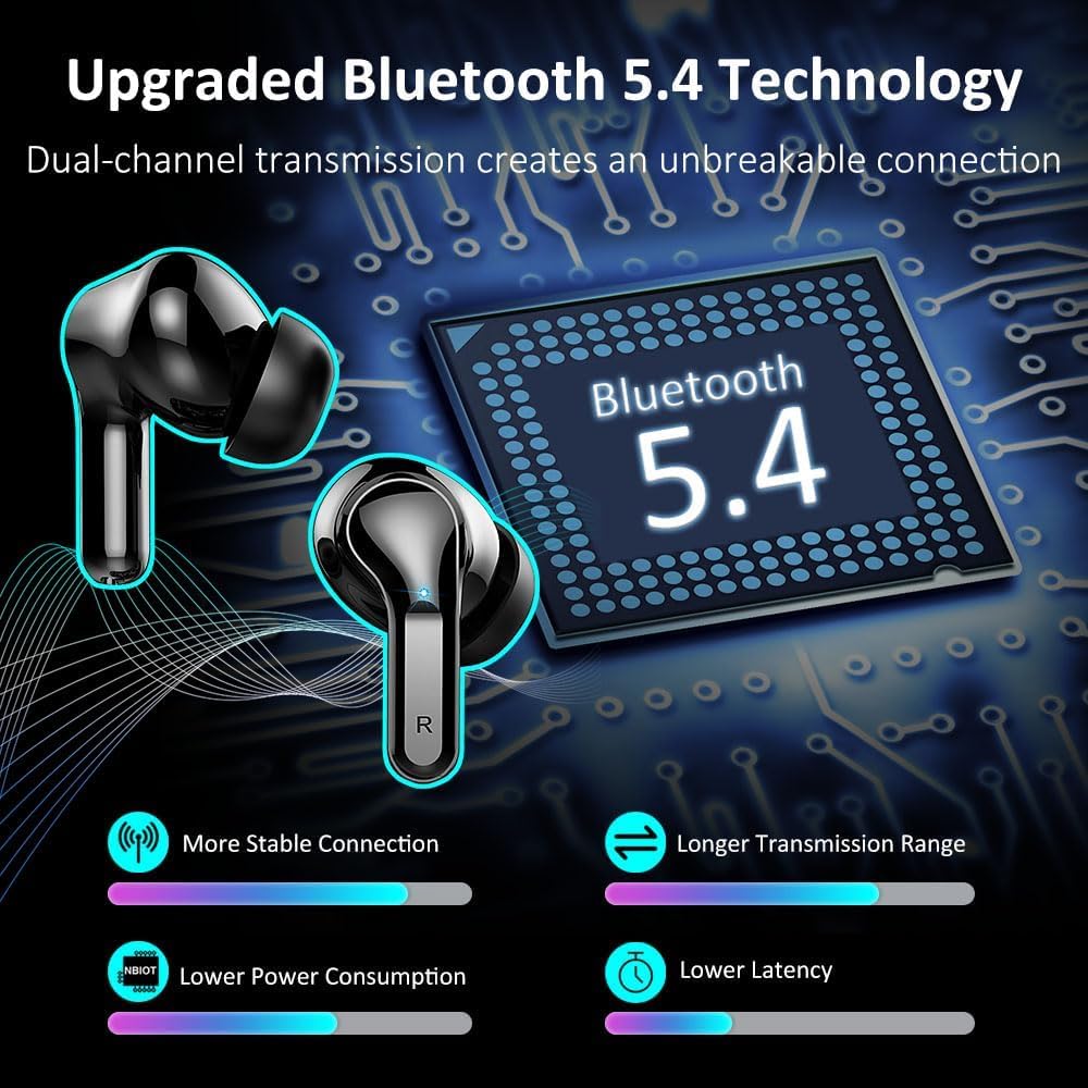 Ordtop earbuds in magnetic charging case ready for quick recharging on the go