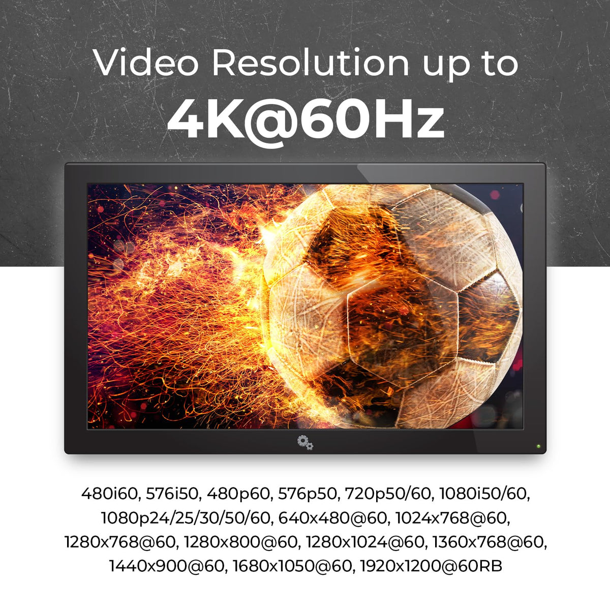 OREI 60m 4K60 CAT cable distance demonstrates extended reach.