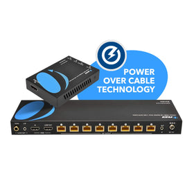 OREI 4K extender receiver unit connects to a display for stable 4K reception.
