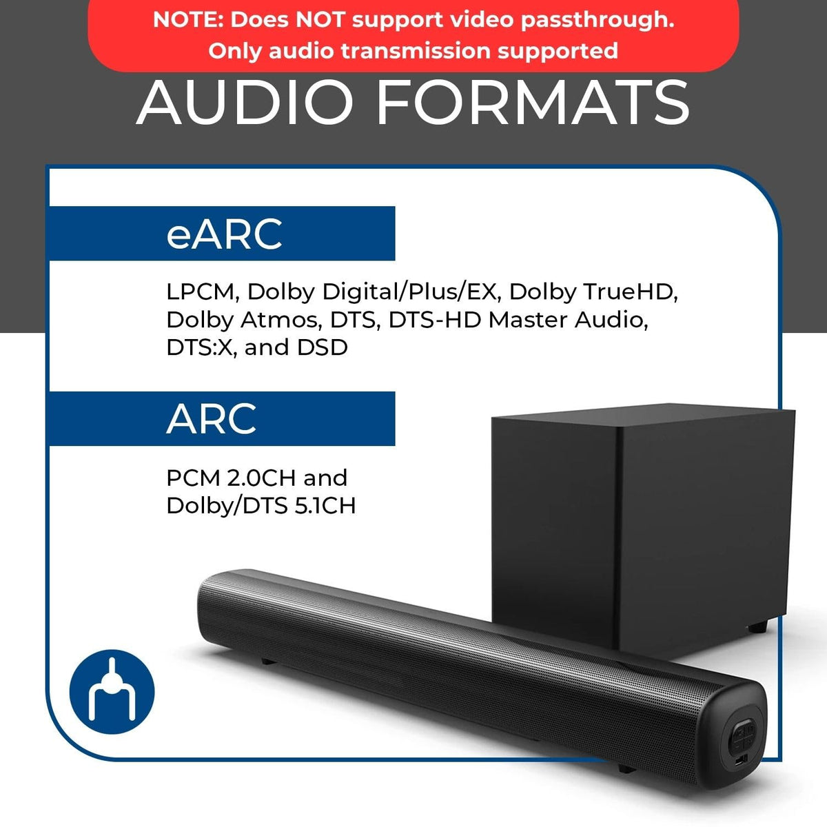 OREI ARC/eARC splitter using TV remote via CEC for easy volume control