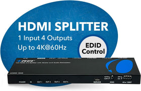 OREI closeup of HDMI ports illustrating secure cable connections and reliability