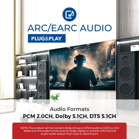 OREI DA41 Toslink and Coaxial digital outputs delivering sound to speakers