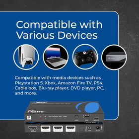 Gaming-ready configuration—OREI eARC supports high-bandwidth audio for consoles