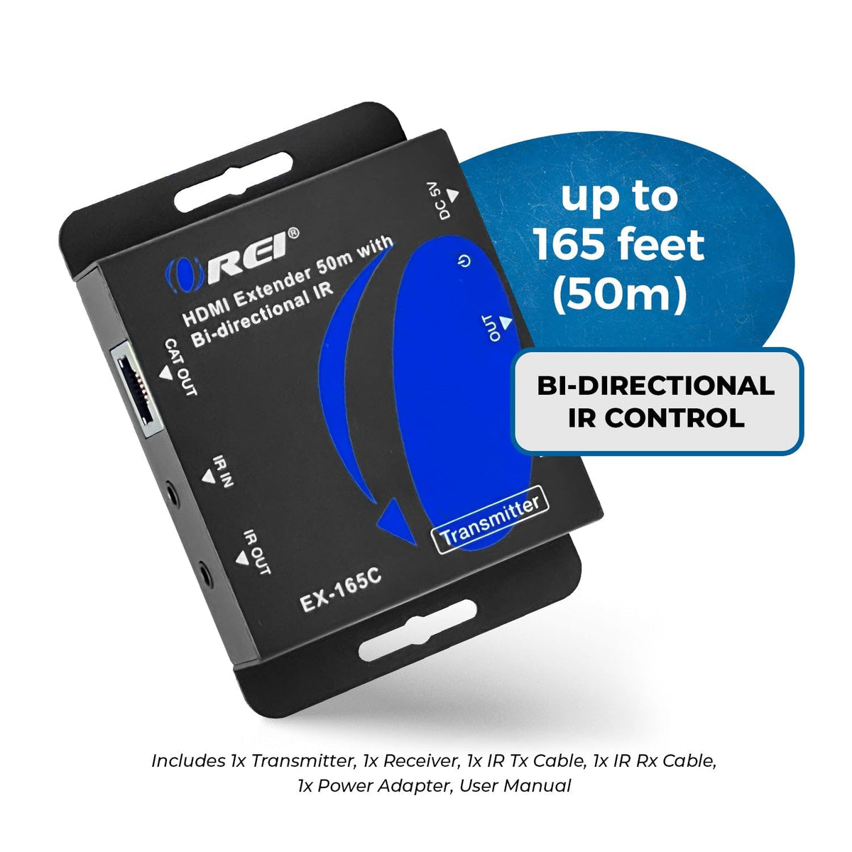 OREI unit next to a credit card for size comparison to illustrate compact footprint