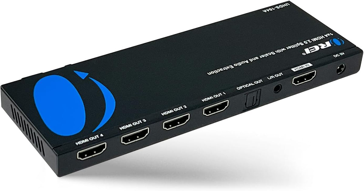 OREI front panel showing LEDs and status indicators for quick setup