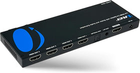 OREI front panel showing LEDs and status indicators for quick setup
