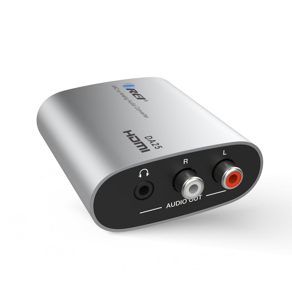 OREI HDMI ARC audio extractor with RCA and 3.5mm outputs for convenience