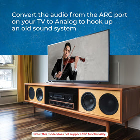OREI compact ARC extractor used with a home speaker setup