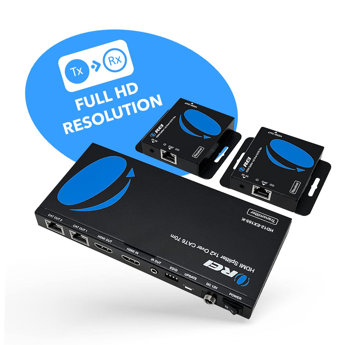 OREI HDMI loop-out allows a local monitor at the transmitter
