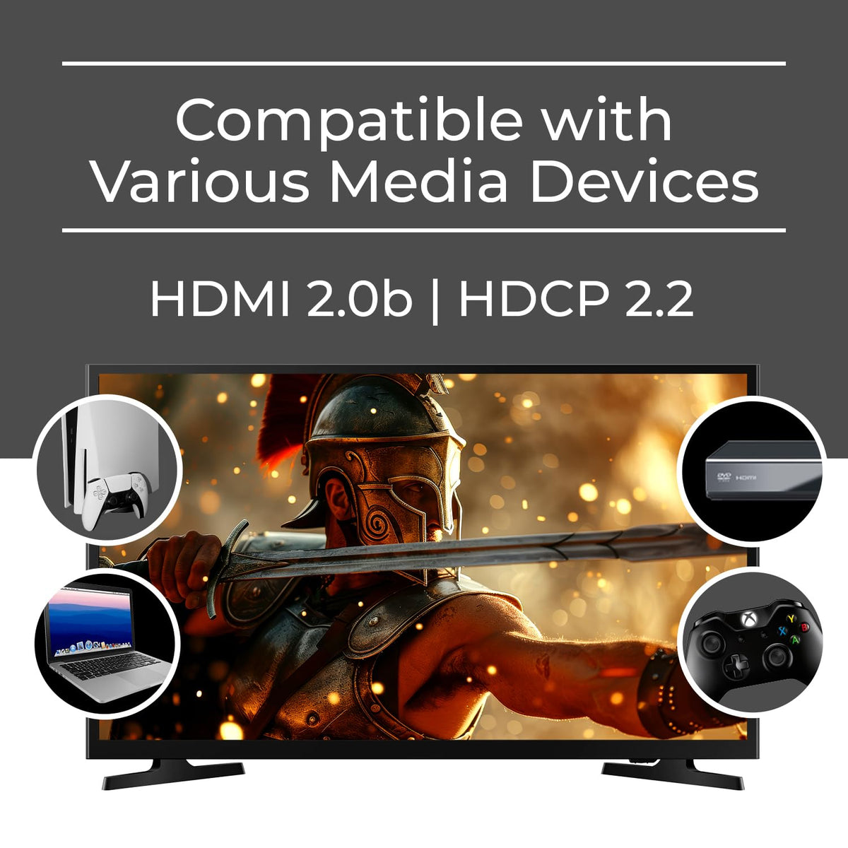 OREI HDMI output to display showing 4K at 60 Hz.