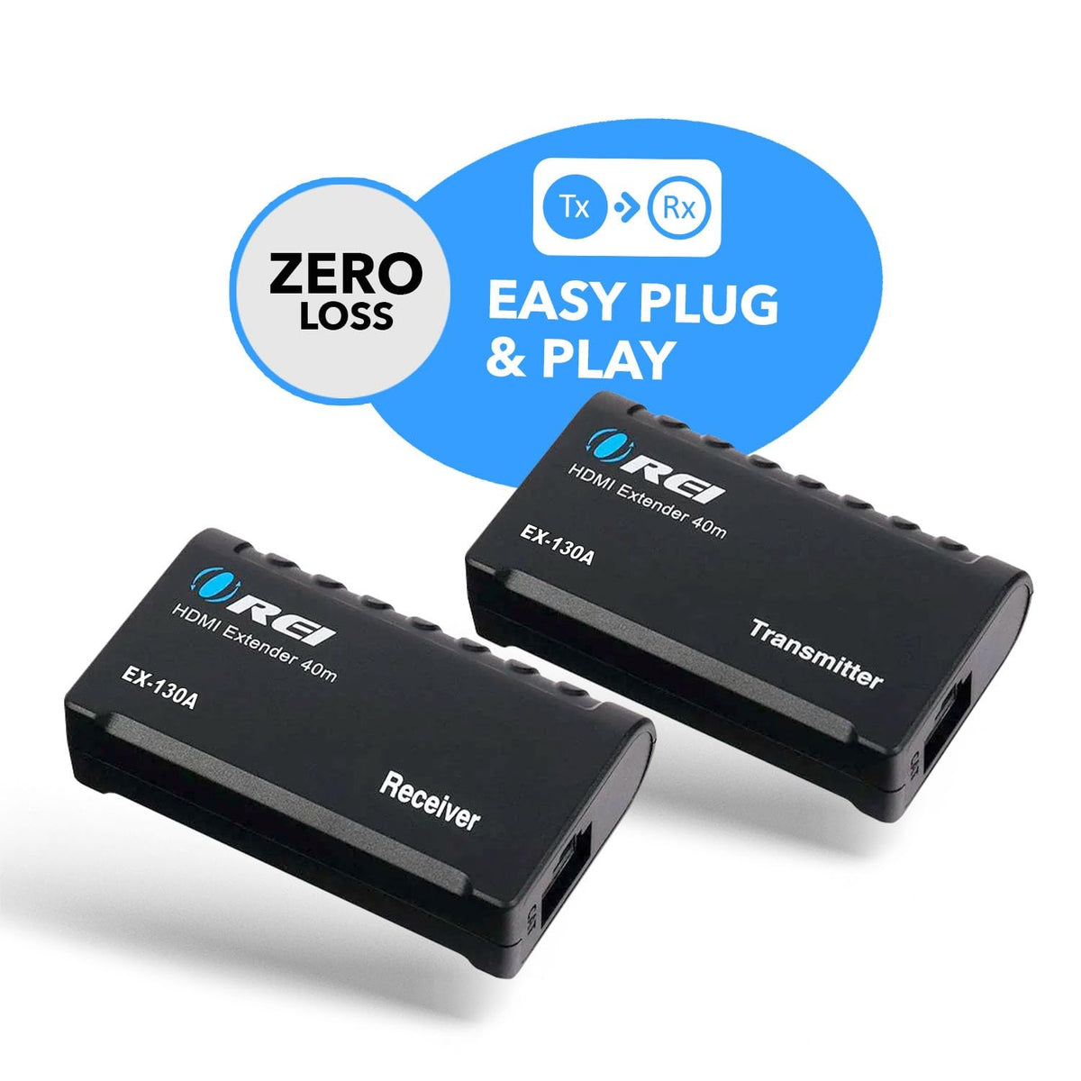 OREI HDMI over CAT6 receiver delivering seamless display connection.