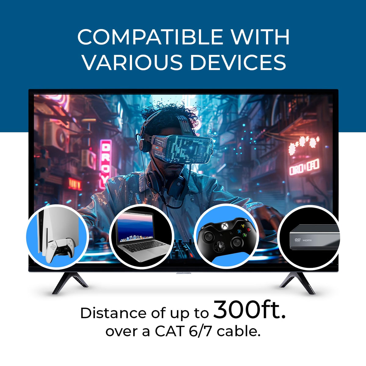 OREI HDR support enhances color and contrast on compatible content.