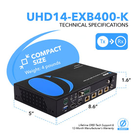 OREI IR remote cables enable remote control through the networked setup