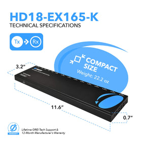 OREI IR remote control cables enable back-channel commands for convenient source control.