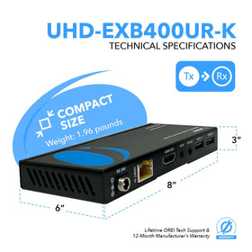 OREI KVM extension allows keyboard and mouse sharing with low latency.