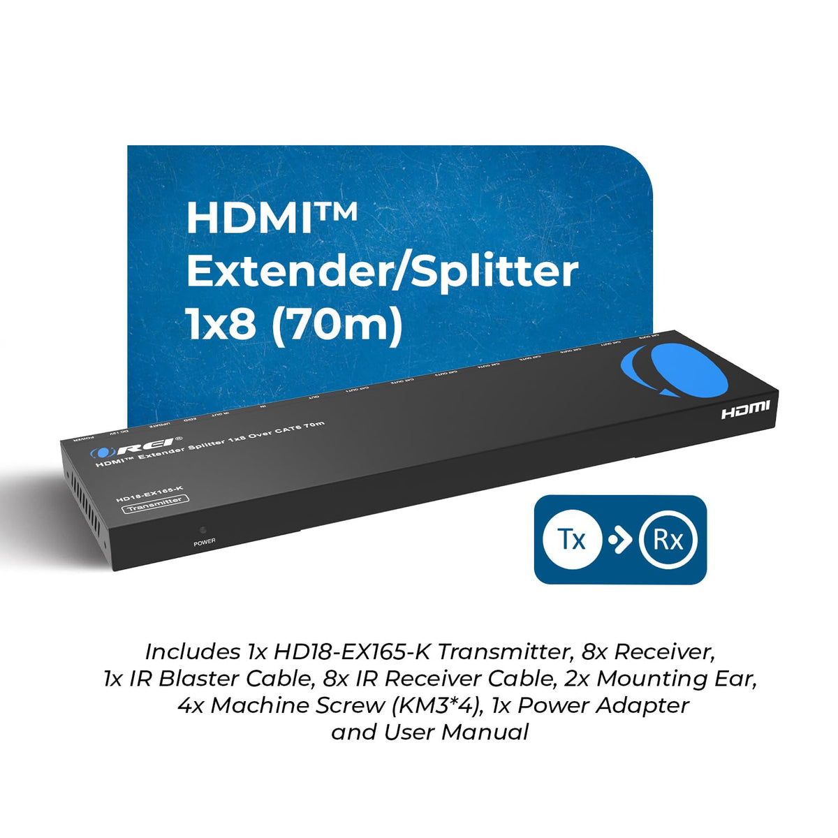 OREI 4K extender supports long runs up to 165ft at 4K, ideal for venues.