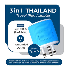 OREI U2U-18 adapter front view showing compact design ideal for travel.
