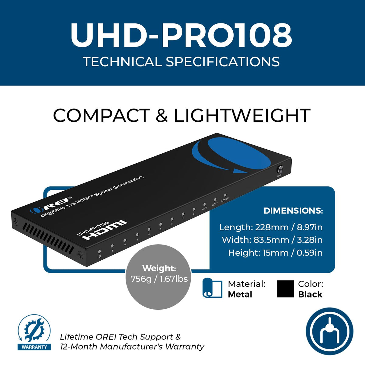Compact splitter in use delivers crisp visuals across multiple TVs