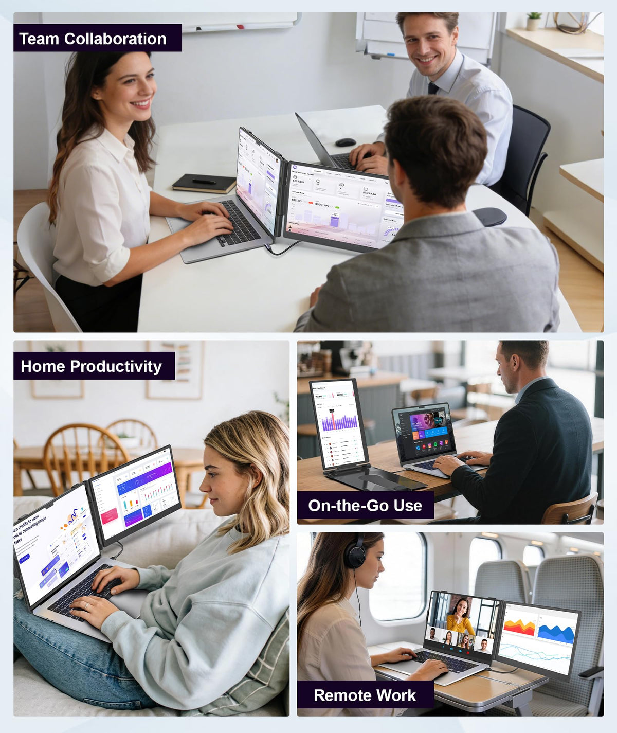 Orfibz in use on laptop at desk improving multitasking and workflow