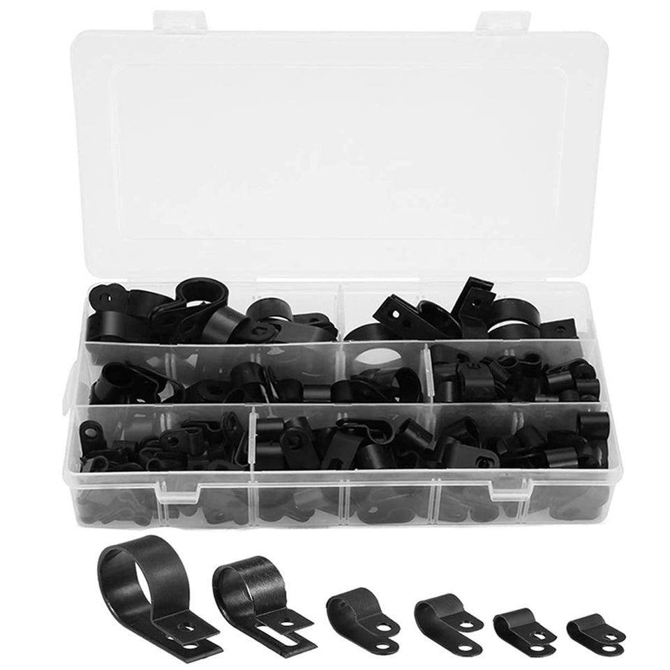 Orgrimmar front packaging showing 200 black nylon R-type cable clips and label