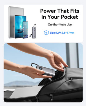 ORICO 100W PD fast charging dock powering a laptop while connected