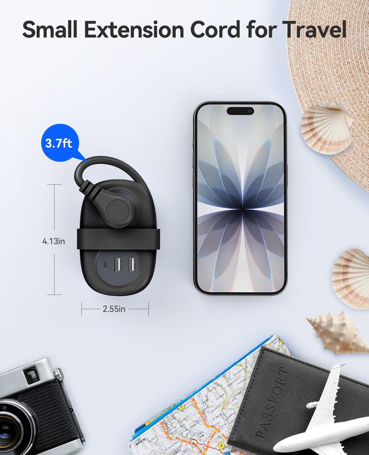 ORICO 5-in-1 with USB ports powers multiple devices on the go.