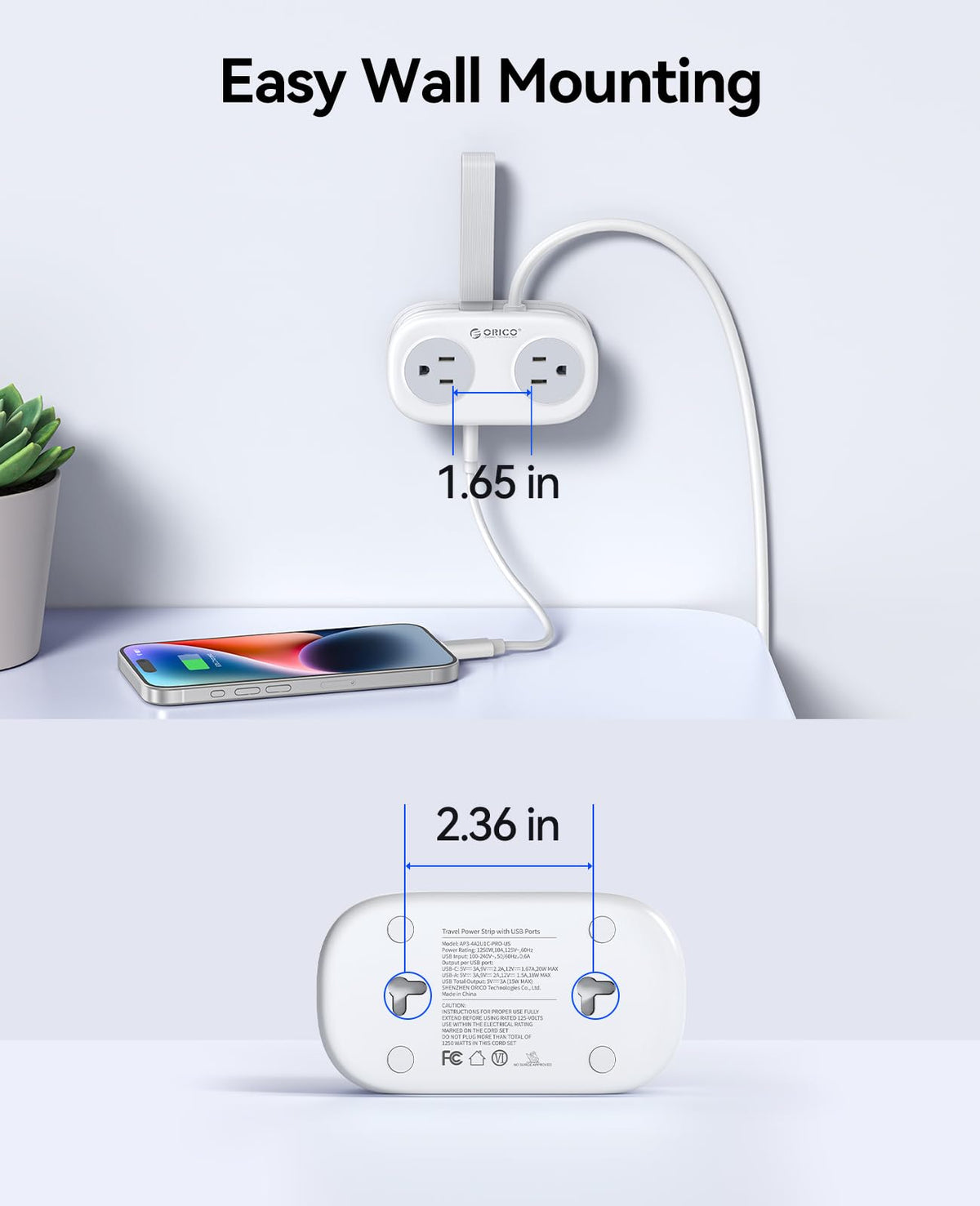 ORICO 7-in-1 multi-outlet powers multiple devices anywhere