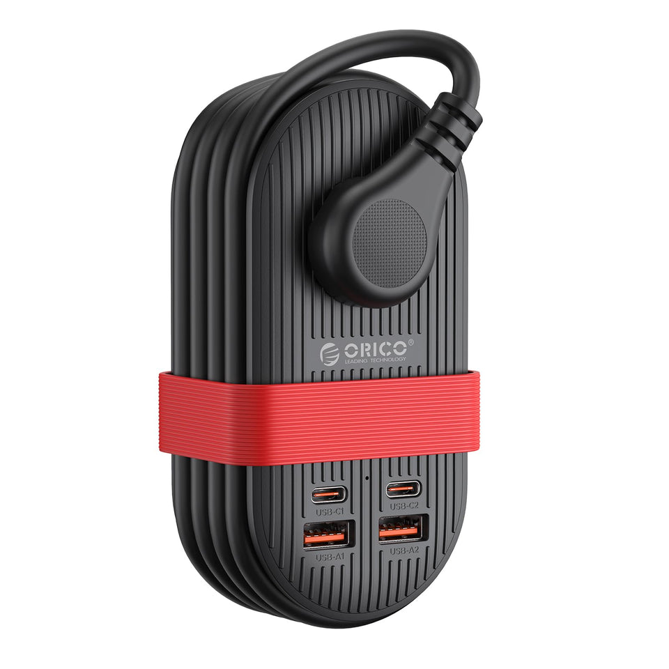 ORICO 7-in-1 travel power strip powers multiple devices on the go