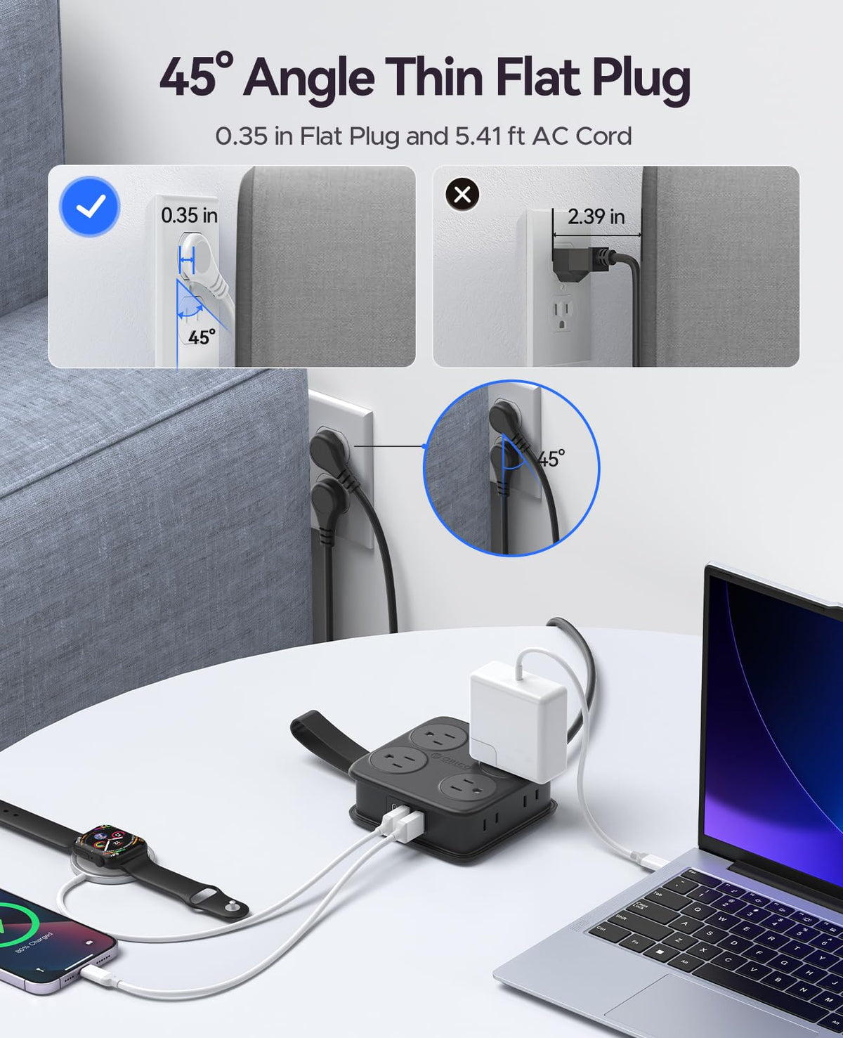 ORICO AP3 PRO available in black white blue purple.