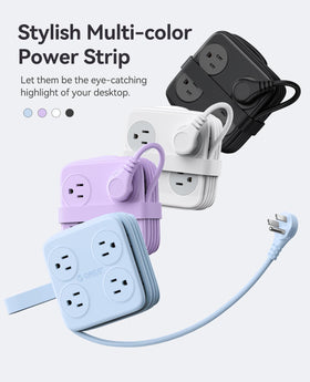 ORICO AP3 PRO flat plug design fits behind furniture for cleaner rooms.