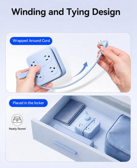 ORICO AP3 PRO flat plug fitting behind furniture to save space