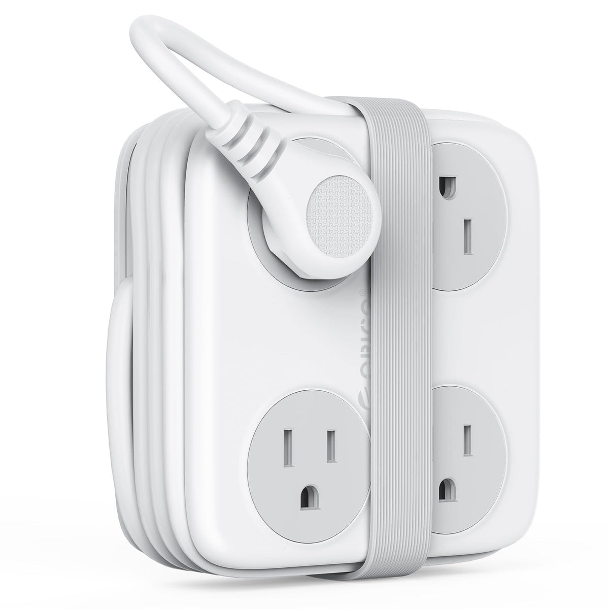 ORICO AP3 PRO front view with eight outlets and USB ports for desk charging.