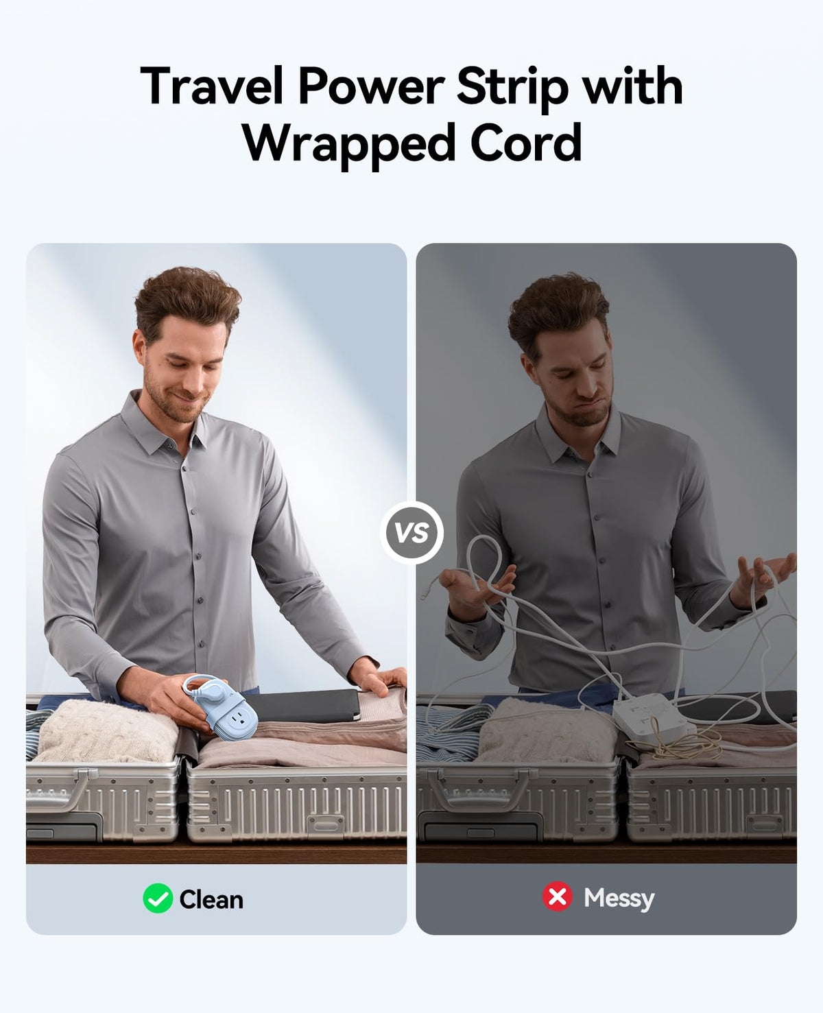 ORICO blue desk accessory keeps cables tidy and stylish