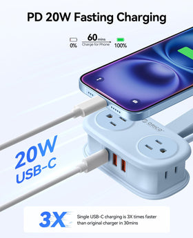 ORICO compact design fits easily in luggage and desk setups for daily use